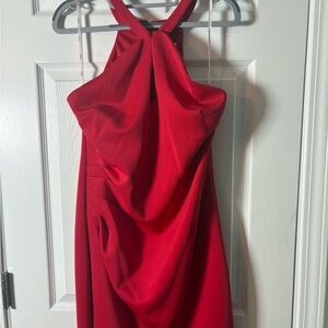 Siena Studio Vibrant Red Backless Dress